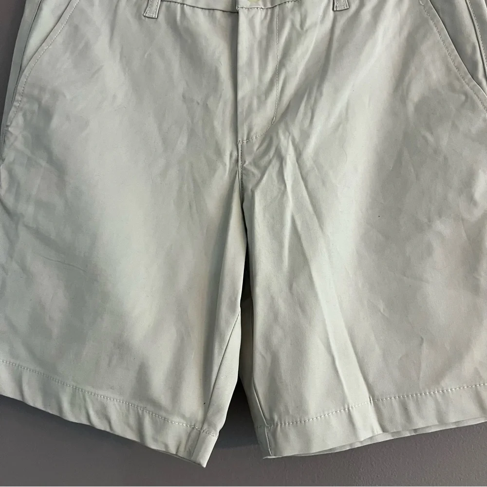 Ben Sherman Mens Regular Fit Stretch 8” Flat Chino Shorts Size 32W Beige Classic - Picture 4 of 13